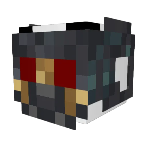 SpaceLincoln Minecraft avatar head, 3D render