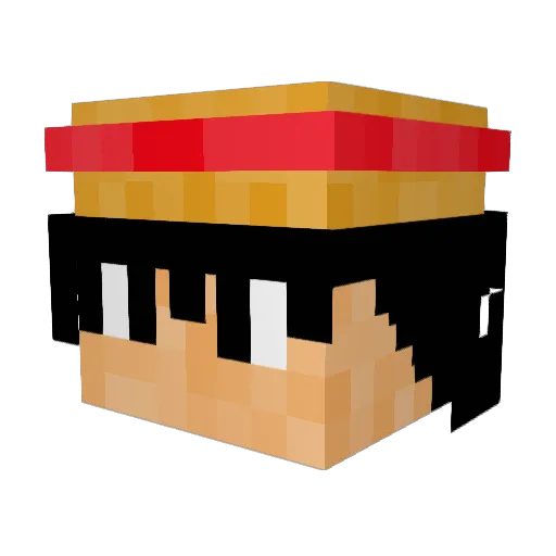 SpaceLizard56 Minecraft avatar head, 3D render