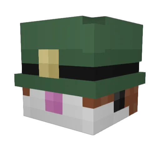 SpaceMan123456 Minecraft avatar head, 3D render