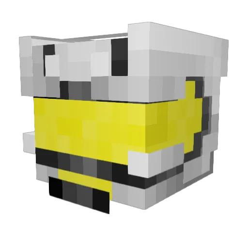 SpaceManKing Minecraft avatar head, 3D render