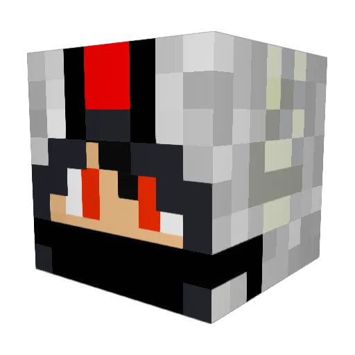 SpaceMaster11 Minecraft avatar head, 3D render