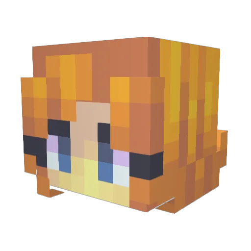 SpaceMiner93 Minecraft avatar head, 3D render