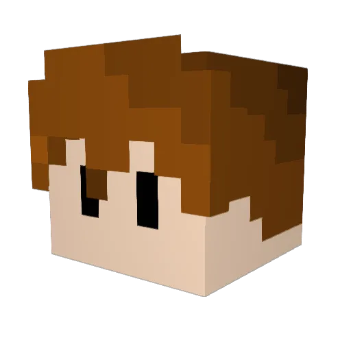 SpaceMonkey_01 Minecraft avatar head, 3D render