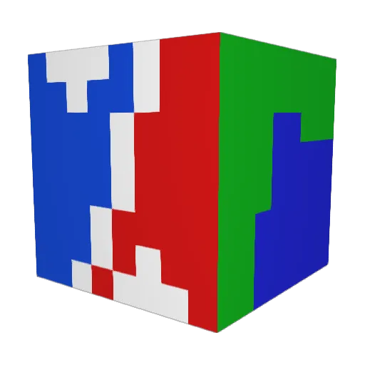 SpaceMoonCow Minecraft avatar head, 3D render