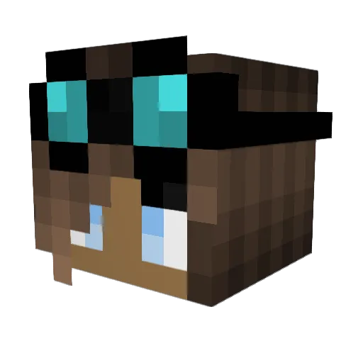 SpaceMouse_325 Minecraft avatar head, 3D render