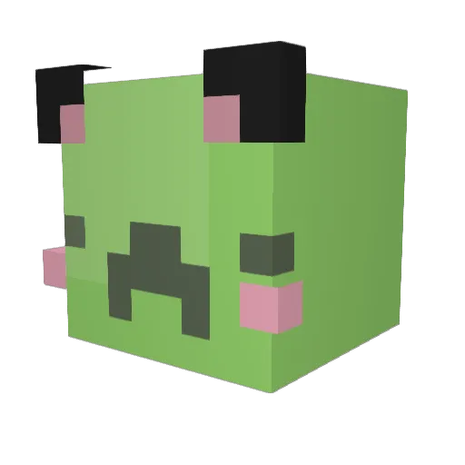 SpacePotatoes85 Minecraft avatar head, 3D render