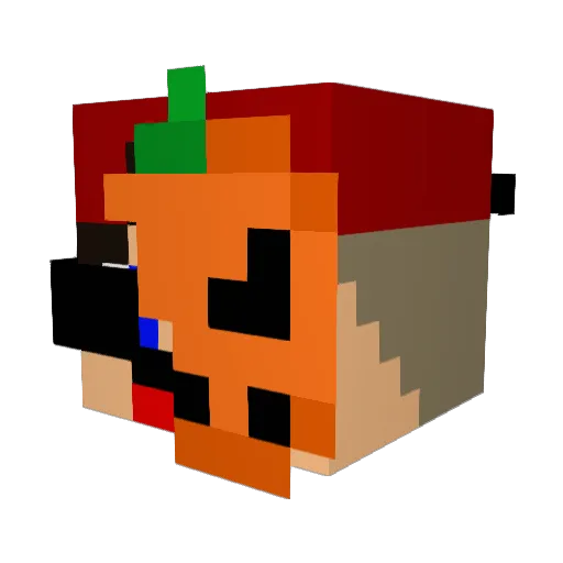 SpacePvP_BR_ Minecraft avatar head, 3D render