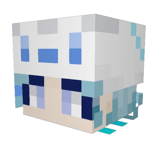 SpaceRose712 Minecraft avatar head, 3D render