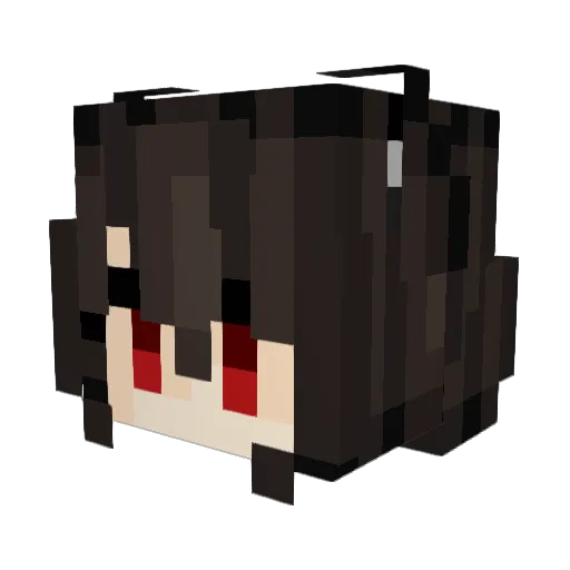 SpaceShanti Minecraft avatar head, 3D render