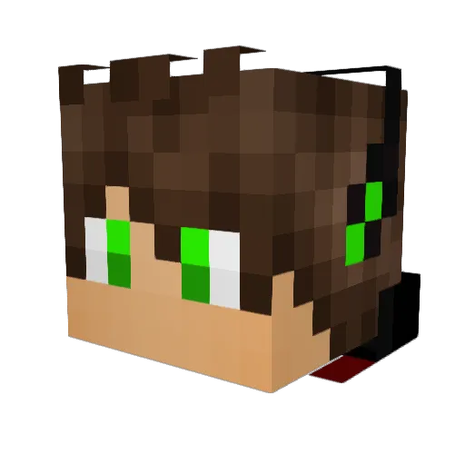 SpaceShot Minecraft avatar head, 3D render