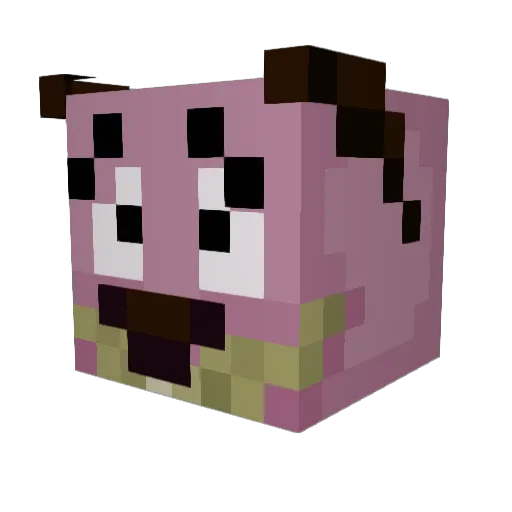SpaceTaco9 Minecraft avatar head, 3D render