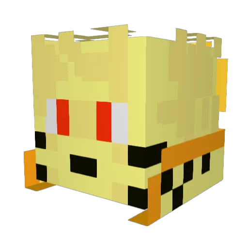 SpaceTacoFever Minecraft avatar head, 3D render