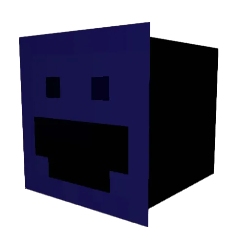 SpaceTerum Minecraft avatar head, 3D render