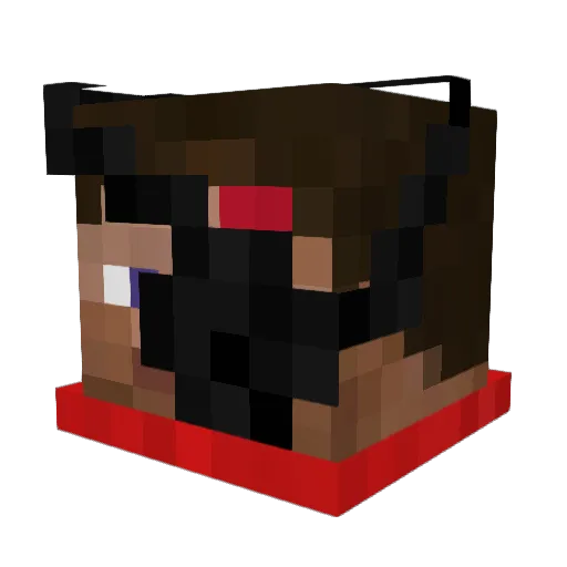 SpaceUPS Minecraft avatar head, 3D render