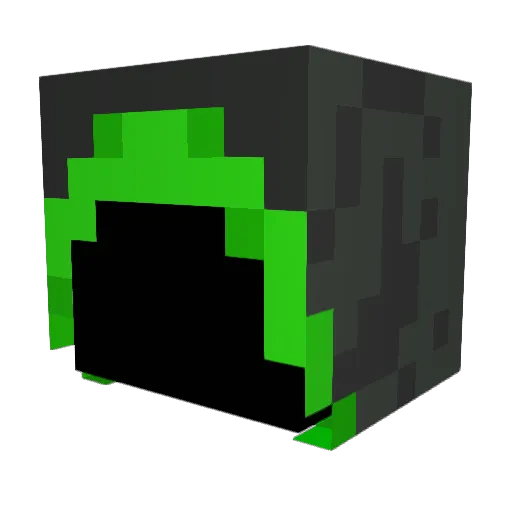 Space_222 Minecraft avatar head, 3D render