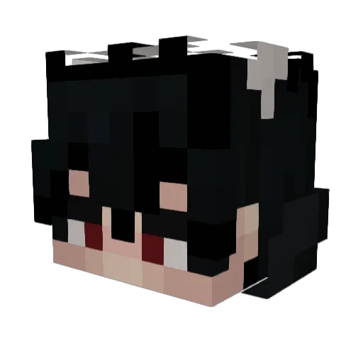 Space_Blue Minecraft avatar head, 3D render