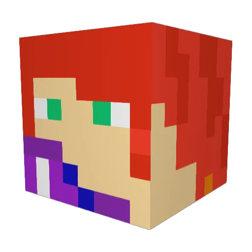 Space_Dream Minecraft avatar head, 3D render
