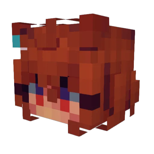 Space_Drift Minecraft avatar head, 3D render