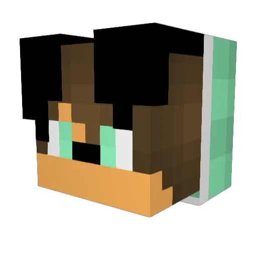 Space_Galaxy Minecraft avatar head, 3D render