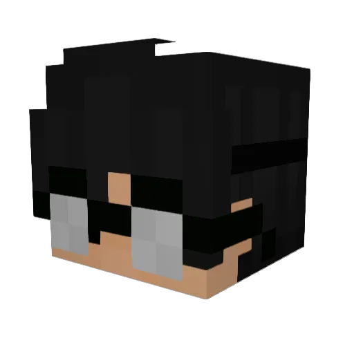 Space_Kittens Minecraft avatar head, 3D render