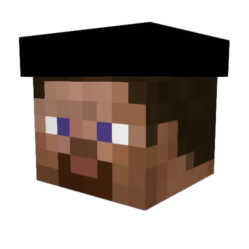 Space_Pot Minecraft avatar head, 3D render