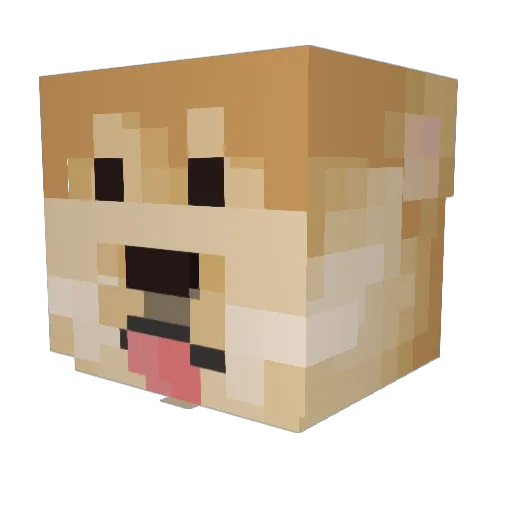 Space_men10 Minecraft avatar head, 3D render