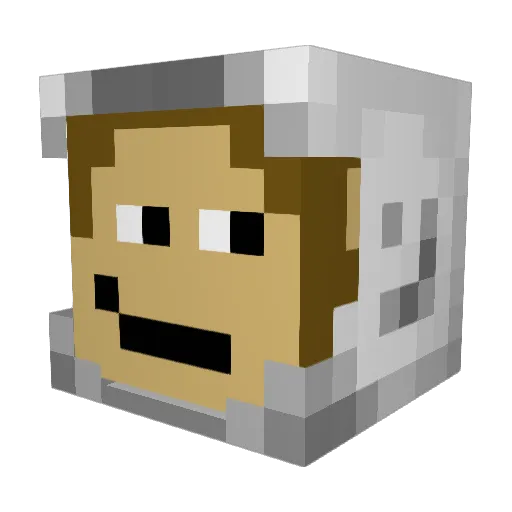 Space_monkey21 Minecraft avatar head, 3D render