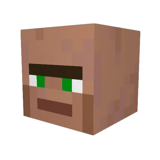 Spaceasticot Minecraft avatar head, 3D render