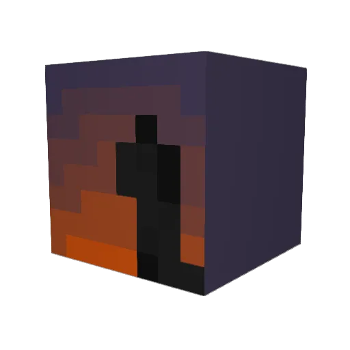 SpaceboySplif Minecraft avatar head, 3D render