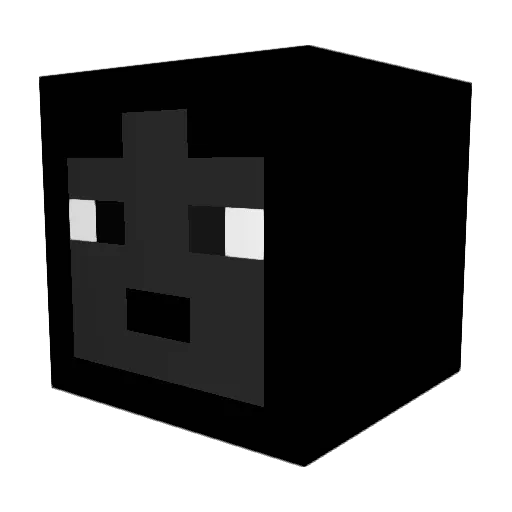 Spacebrushed Minecraft avatar head, 3D render