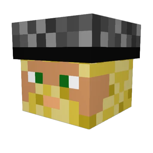 Spacedwarf91 Minecraft avatar head, 3D render