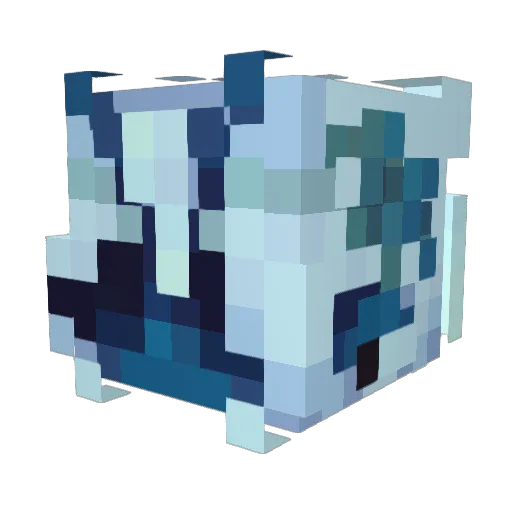 Spaceghostii Minecraft avatar head, 3D render
