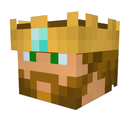Spaceling69 Minecraft avatar head, 3D render