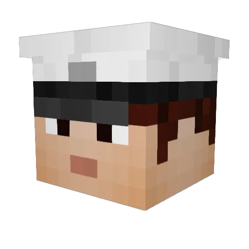 Spaceman231 Minecraft avatar head, 3D render