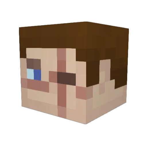 Spaceman79 Minecraft avatar head, 3D render