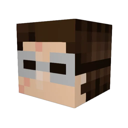 Spacemonkey3155 Minecraft avatar head, 3D render