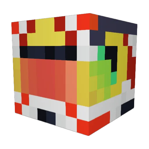 Spacerman86 Minecraft avatar head, 3D render