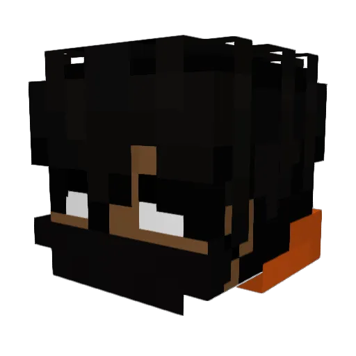Spacerzz Minecraft avatar head, 3D render