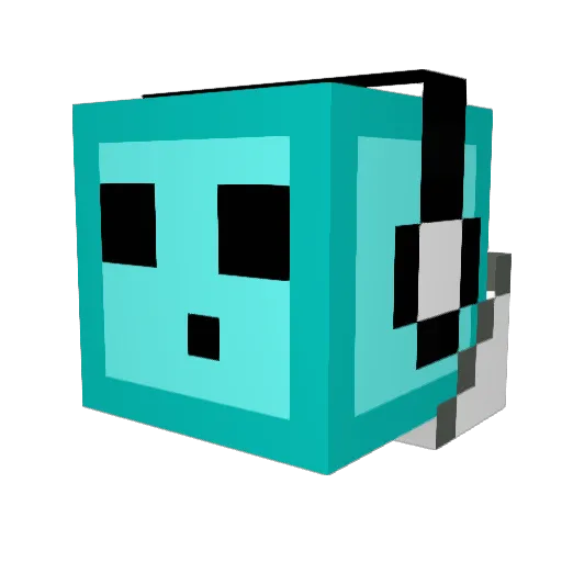 Spaceship456 Minecraft avatar head, 3D render