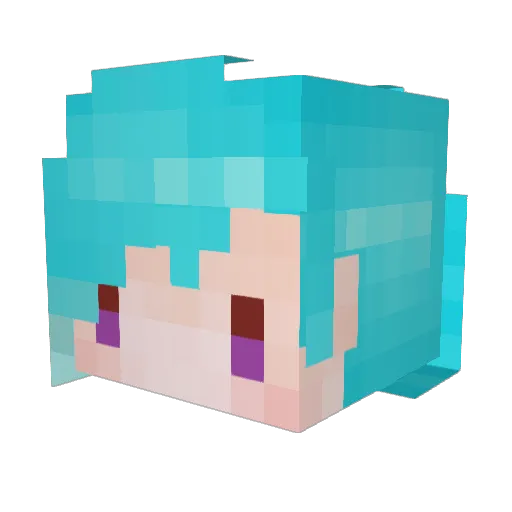 SpaceshipNEO Minecraft avatar head, 3D render