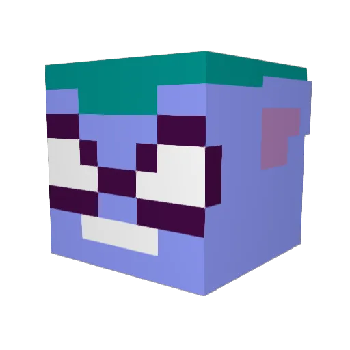 Spacewtyre Minecraft avatar head, 3D render