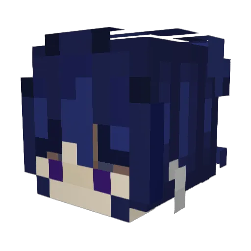 SpaceyAyrix Minecraft avatar head, 3D render