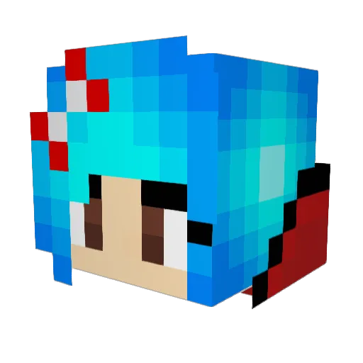 SpaceyMatt Minecraft avatar head, 3D render