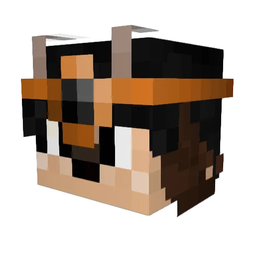 SpaceyTwinkles Minecraft avatar head, 3D render