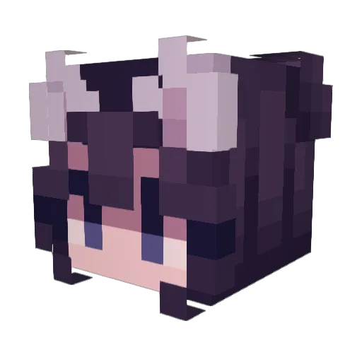 SpacialFire Minecraft avatar head, 3D render