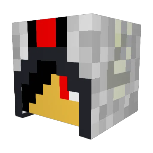 SpacialNick Minecraft avatar head, 3D render