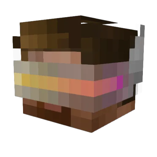 Spacular Minecraft avatar head, 3D render