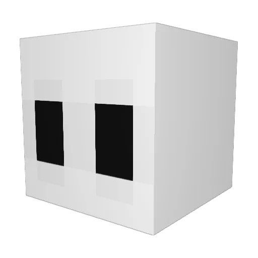 SpadeOrtiz Minecraft avatar head, 3D render