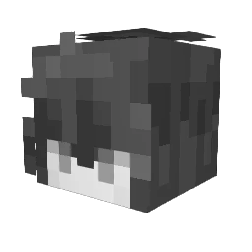 Spade_7_7_7 Minecraft avatar head, 3D render