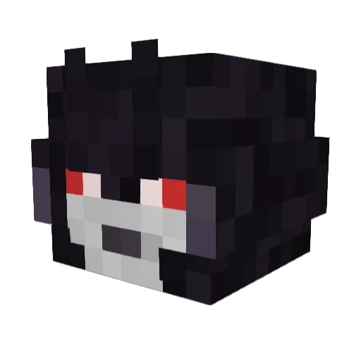 Spadedede Minecraft avatar head, 3D render